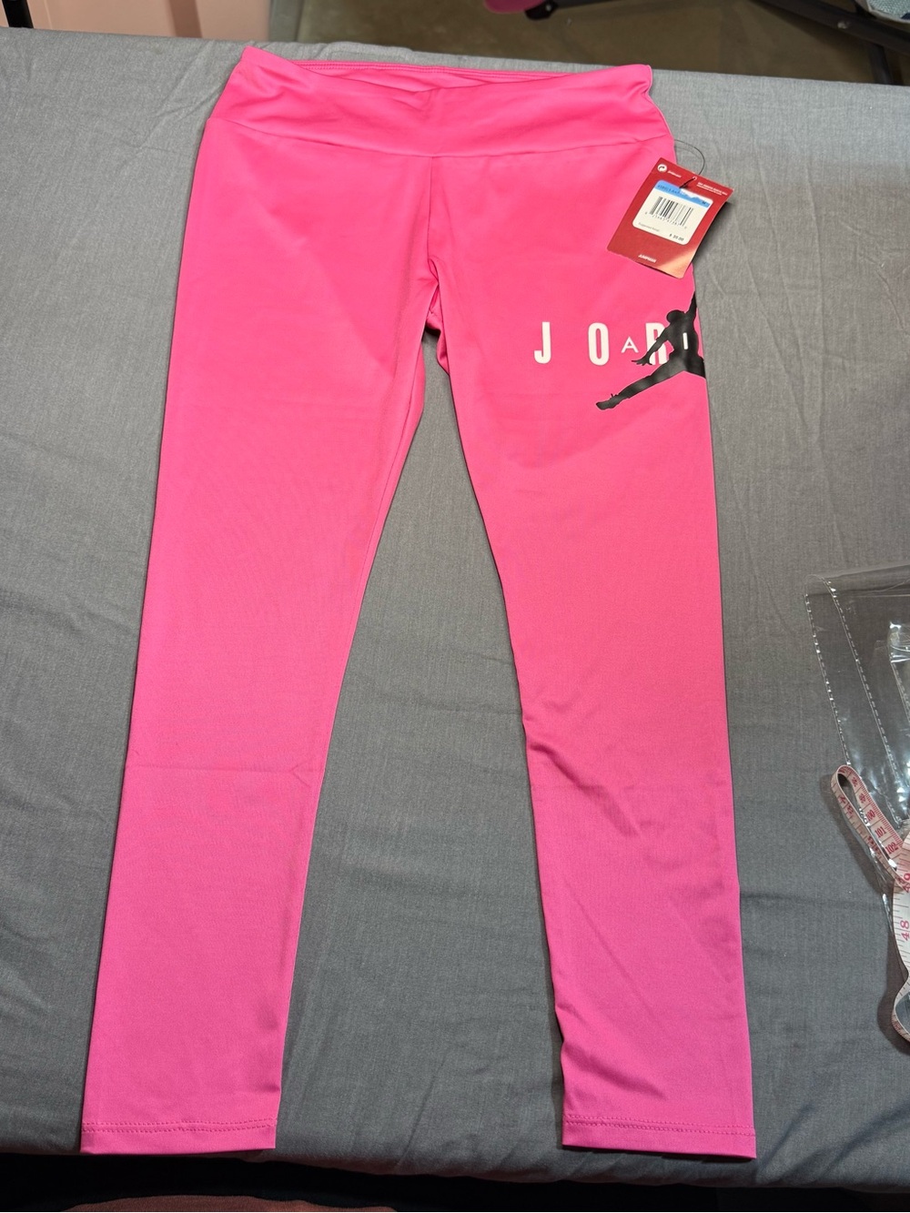 Nike Kids Jordan Bright Pink Logo Leggings